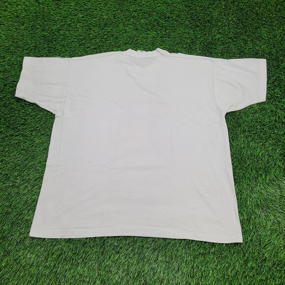 Vintage 90s Funny Police Dog Shirt 2XL 25x27 White Rez-Dogs USA - Picture 2 of 14